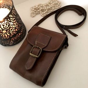 Debenhams Vintage Real Leather Crosbody Wallet